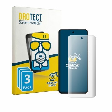 Parte frontale di una confezione del prodotto con il logo del marchio BROTECT. Accanto è raffigurato il dispositivo realme C71