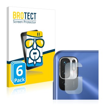 Parte frontale di una confezione del prodotto con il logo del marchio BROTECT. Accanto è raffigurato il dispositivo Xiaomi Red