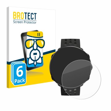 Vorderseite einer Produktverpackung mit dem Markenlogo BROTECT. Daneben ist das Gerät Polar Vantage M2 mit dem zugehörigen Dis