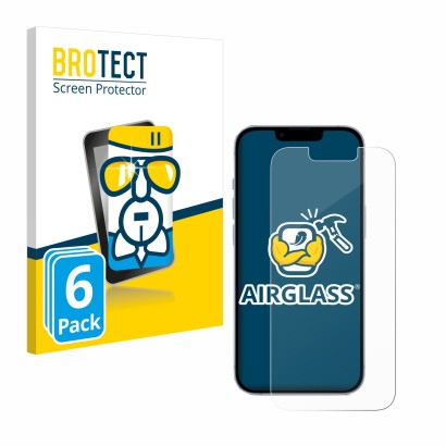 Parte frontale di una confezione del prodotto con il logo del marchio BROTECT. Accanto è raffigurato il dispositivo Apple iPho