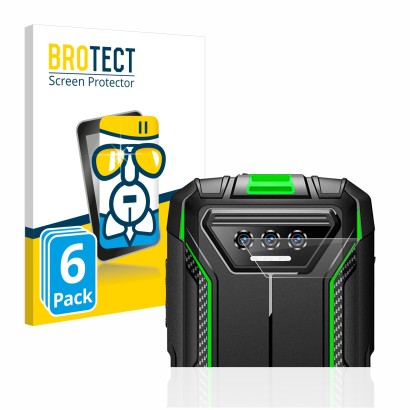 Vorderseite einer Produktverpackung mit dem Markenlogo BROTECT. Daneben ist das Gerät Doogee S41 Pro (NUR Kameraschutz) mit de