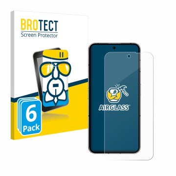Vorderseite einer Produktverpackung mit dem Markenlogo BROTECT. Daneben ist das Gerät Nothing Phone (2) mit dem zugehörigen Di