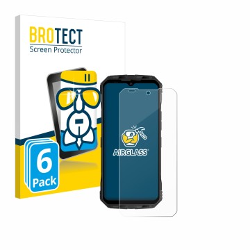 Face avant d’un emballage produit avec le logo de la marque BROTECT. À côté, l’appareil Doogee V30T est représenté avec la pro