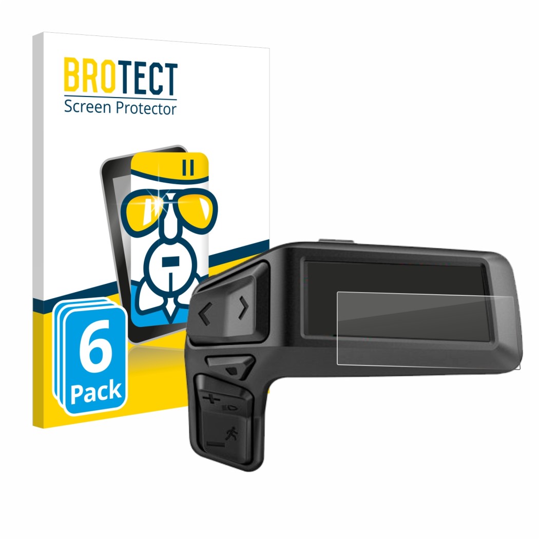 Vorderseite einer Produktverpackung mit dem Markenlogo BROTECT. Daneben ist das Gerät Bosch Purion 200 mit dem zugehörigen Dis