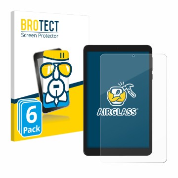 Parte frontale di una confezione del prodotto con il logo del marchio BROTECT. Accanto è raffigurato il dispositivo Doogee T20