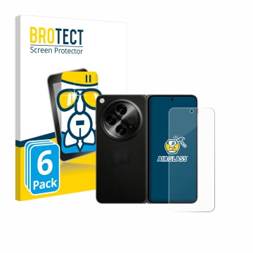 Parte frontale di una confezione del prodotto con il logo del marchio BROTECT. Accanto è raffigurato il dispositivo OnePlus Op