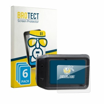 Parte frontale di una confezione del prodotto con il logo del marchio BROTECT. Accanto è raffigurato il dispositivo Decathlon 