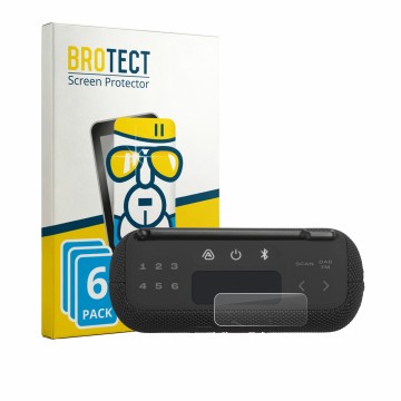 Parte frontale di una confezione del prodotto con il logo del marchio BROTECT. Accanto è raffigurato il dispositivo JBL Tuner 