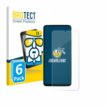 Parte frontale di una confezione del prodotto con il logo del marchio BROTECT. Accanto è raffigurato il dispositivo Samsung Ga