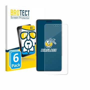 Face avant d’un emballage produit avec le logo de la marque BROTECT. À côté, l’appareil Huawei Mate 60 Pro Plus est représenté