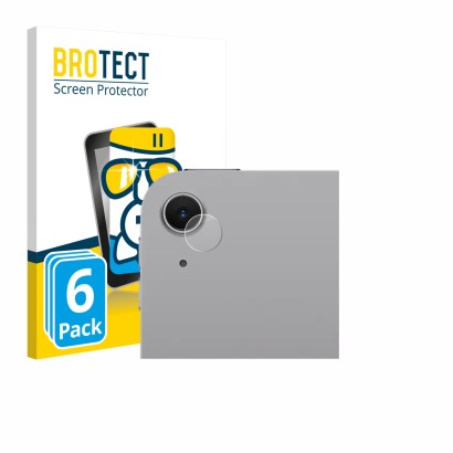 Vorderseite einer Produktverpackung mit dem Markenlogo BROTECT. Daneben ist das Gerät Apple iPad Air 13" M4 2026 (NUR Kamerasc