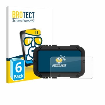 Front side of a product packaging with the brand logo BROTECT. Next to it is the device Suunto Nautic shown with the correspon