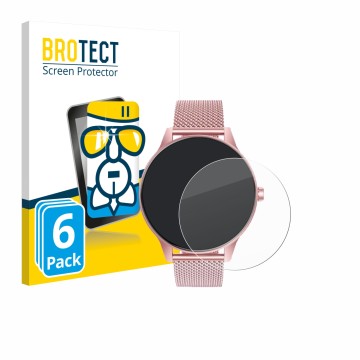 Vorderseite einer Produktverpackung mit dem Markenlogo BROTECT. Daneben ist das Gerät TAOLOON Smartwatch 1.27