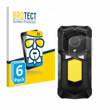 Parte frontale di una confezione del prodotto con il logo del marchio BROTECT. Accanto è raffigurato il dispositivo Ulefone Ar