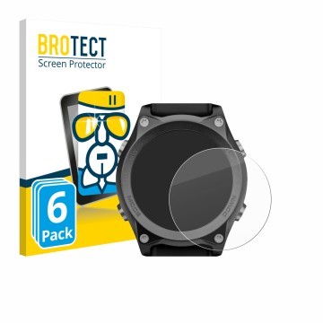 Front side of a product packaging with the brand logo BROTECT. Next to it is the device Mares Sirius shown with the correspond