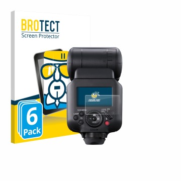 Vorderseite einer Produktverpackung mit dem Markenlogo BROTECT. Daneben ist das Gerät Canon Speedlite EL-5 mit dem zugehörigen