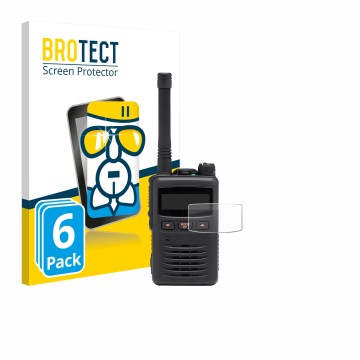 Vorderseite einer Produktverpackung mit dem Markenlogo BROTECT. Daneben ist das Gerät Motorola EVX S24 mit dem zugehörigen Dis