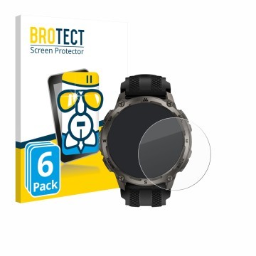 Vorderseite einer Produktverpackung mit dem Markenlogo BROTECT. Daneben ist das Gerät Kospet Tank T4C mit dem zugehörigen Disp