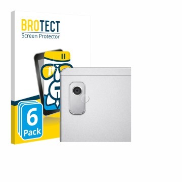 Face avant d’un emballage produit avec le logo de la marque BROTECT. À côté, l’appareil Lenovo Tab M9 (Caméra UNIQUEMENT) est 