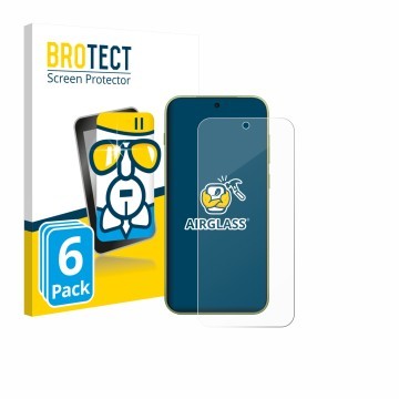 Parte frontale di una confezione del prodotto con il logo del marchio BROTECT. Accanto è raffigurato il dispositivo OnePlus 15