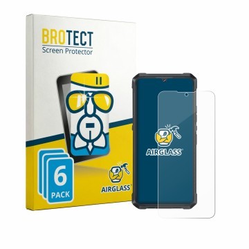 Vorderseite einer Produktverpackung mit dem Markenlogo BROTECT. Daneben ist das Gerät Cubot King Kong ES 3 mit dem zugehörigen
