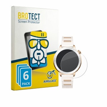 Vorderseite einer Produktverpackung mit dem Markenlogo BROTECT. Daneben ist das Gerät Oppo Watch X3 Mini mit dem zugehörigen D