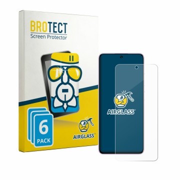 Vorderseite einer Produktverpackung mit dem Markenlogo BROTECT. Daneben ist das Gerät Oukitel C26 mit dem zugehörigen Displays