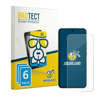 Front side of a product packaging with the brand logo BROTECT. Next to it is the device Oppo F33 shown with the corresponding 