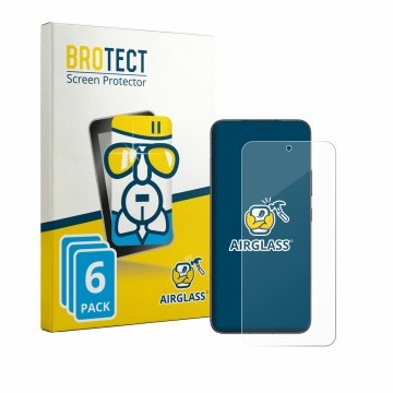 Front side of a product packaging with the brand logo BROTECT. Next to it is the device Honor Power 2 shown with the correspon