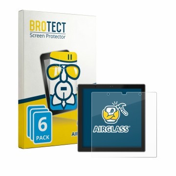 Front side of a product packaging with the brand logo BROTECT. Next to it is the device SONOFF NSPanel Pro Gen 2 shown with th