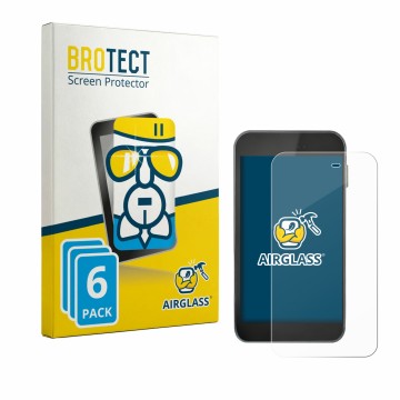 Vorderseite einer Produktverpackung mit dem Markenlogo BROTECT. Daneben ist das Gerät Equil S Patch 300U mit dem zugehörigen D