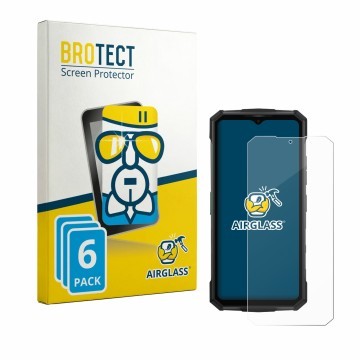 Parte frontale di una confezione del prodotto con il logo del marchio BROTECT. Accanto è raffigurato il dispositivo Doogee Fir