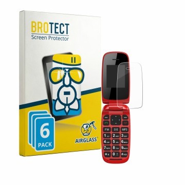 Vorderseite einer Produktverpackung mit dem Markenlogo BROTECT. Daneben ist das Gerät Chakeyake R341 mit dem zugehörigen Displ