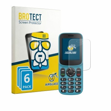 Front side of a product packaging with the brand logo BROTECT. Next to it is the device Uleway T185 shown with the correspondi