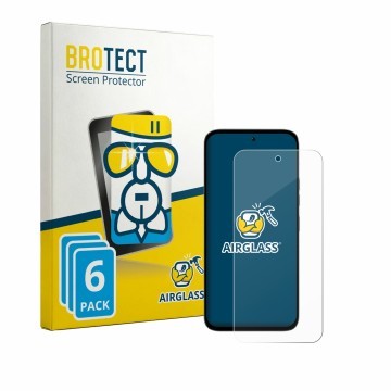 Parte frontale di una confezione del prodotto con il logo del marchio BROTECT. Accanto è raffigurato il dispositivo Tecno Pop 