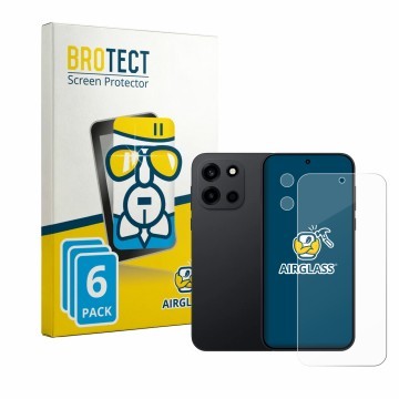 Parte frontale di una confezione del prodotto con il logo del marchio BROTECT. Accanto è raffigurato il dispositivo OnePlus No