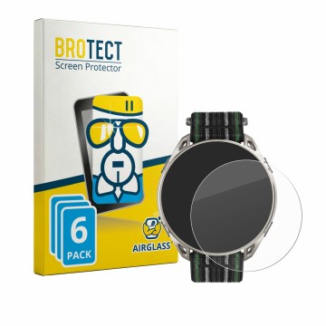 Face avant d’un emballage produit avec le logo de la marque BROTECT. À côté, l’appareil Amazfit Cheetah 2 Ultra est représenté