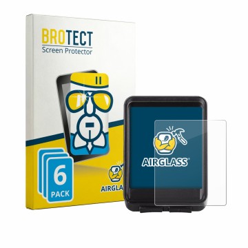 Parte frontal de un envase de producto con el logotipo de la marca BROTECT. Al lado se muestra el dispositivo OHFAMO IC321 con
