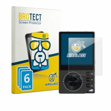 Front side of a product packaging with the brand logo BROTECT. Next to it is the device Surfans F20 Pro shown with the corresp