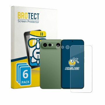 Face avant d’un emballage produit avec le logo de la marque BROTECT. À côté, l’appareil Vivo X300 FE (Avant+Caméra) est représ