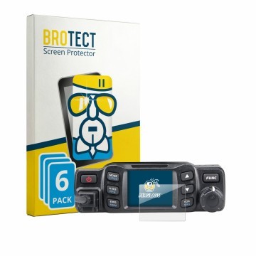 Front side of a product packaging with the brand logo BROTECT. Next to it is the device Albrecht AE 5900 Mini shown with the c