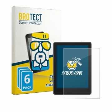 Vorderseite einer Produktverpackung mit dem Markenlogo BROTECT. Daneben ist das Gerät Boox Go 6 Gen II mit dem zugehörigen Dis