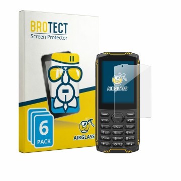 Parte frontale di una confezione del prodotto con il logo del marchio BROTECT. Accanto è raffigurato il dispositivo Ulefone Ar