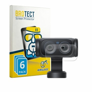 Vorderseite einer Produktverpackung mit dem Markenlogo BROTECT. Daneben ist das Gerät Insta360 Luna Ultra (Linse) mit dem zuge