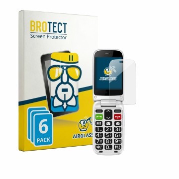 Parte frontale di una confezione del prodotto con il logo del marchio BROTECT. Accanto è raffigurato il dispositivo true S70 c