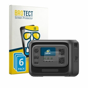 Parte frontale di una confezione del prodotto con il logo del marchio BROTECT. Accanto è raffigurato il dispositivo Bluetti El