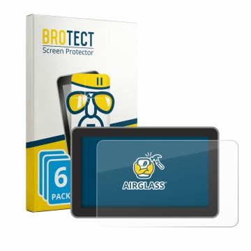 Vorderseite einer Produktverpackung mit dem Markenlogo BROTECT. Daneben ist das Gerät Bambu Lab H2S mit dem zugehörigen Displa
