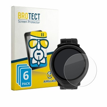 Vorderseite einer Produktverpackung mit dem Markenlogo BROTECT. Daneben ist das Gerät Mares Puck Lite mit dem zugehörigen Disp