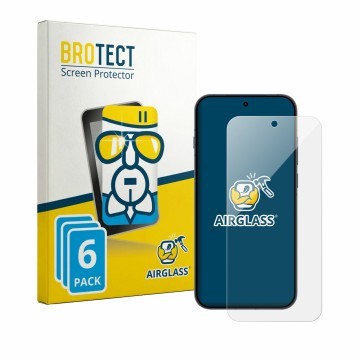 Face avant d’un emballage produit avec le logo de la marque BROTECT. À côté, l’appareil Oppo Reno 16 FS est représenté avec la
