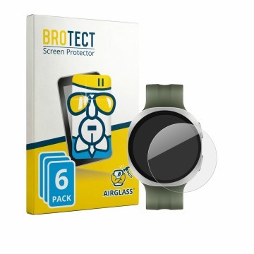 Vorderseite einer Produktverpackung mit dem Markenlogo BROTECT. Daneben ist das Gerät Samsung Galaxy Watch 9 (40 mm) mit dem z